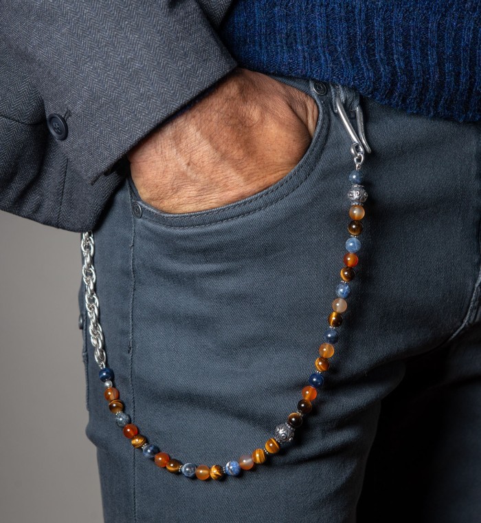 AVARIZIA - Wallet chain natural stone