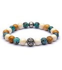 Bracciale uomo pietre e argento