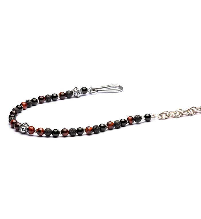 FOLGORE - Wallet chain natural stone