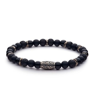 bracelet black stone