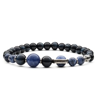 TERRA - Men's bracelet made of sterling silver and natural stones