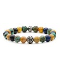 Bracciale uomo pietre e argento