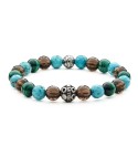 Bracciale uomo pietre e argento