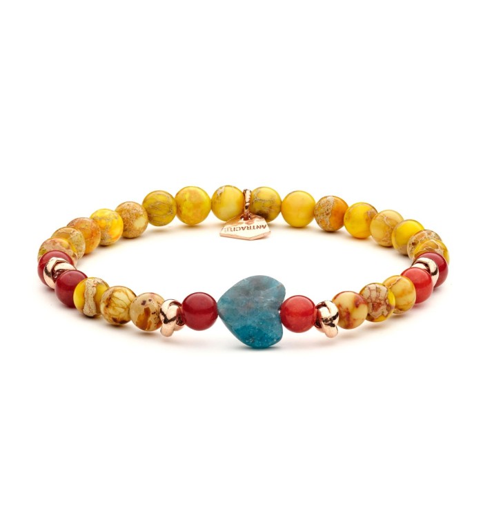 Bracelet heart stone