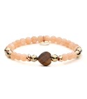 Bracciale argento rosa
