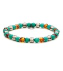 JASON - Men's bracelet in Amber and natural hard stones
