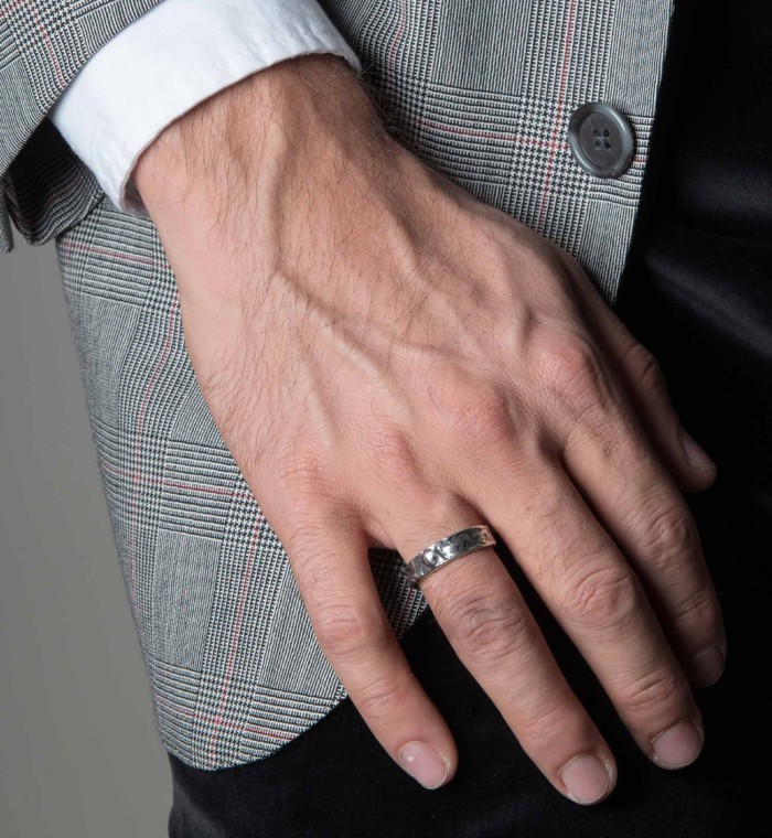 Silver band ring - CONTESSA Made in Italy