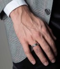 Silver band ring - CONTESSA Made in Italy