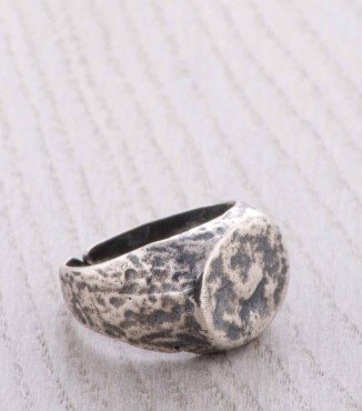 Men's silver ring - BARONE 2