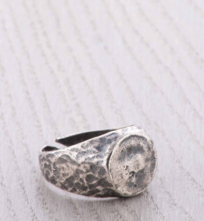 Men's silver ring - CAVALIERE