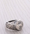 Men's silver ring - CAVALIERE