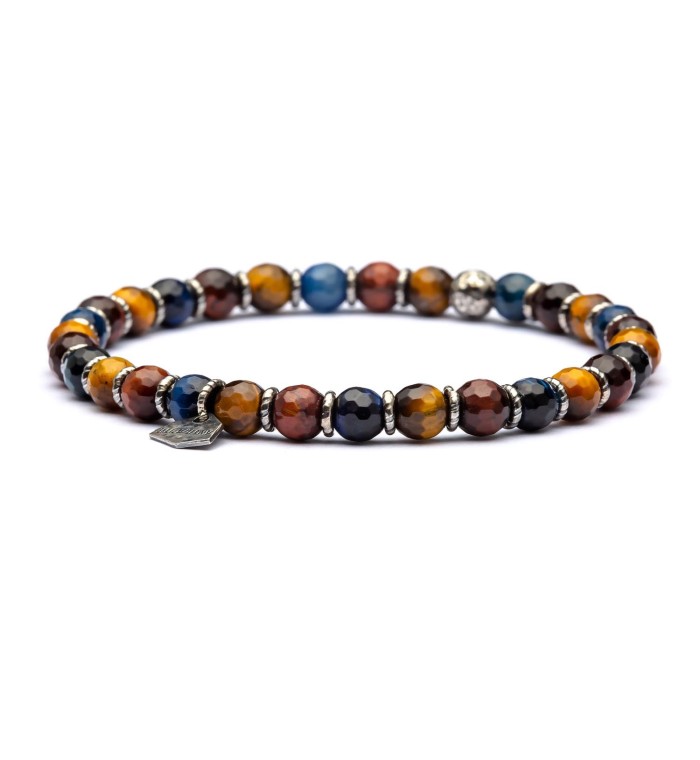 LIBERTY - Silver sterling bracelet and natural stones