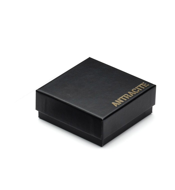SORRENTINO - Bracciale da uomo in agata nera satinata, lava, ematite