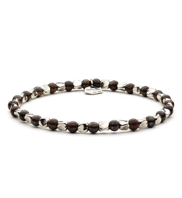 DOUGLAS - Bracelet for man, natural stone 100% Made in Italy