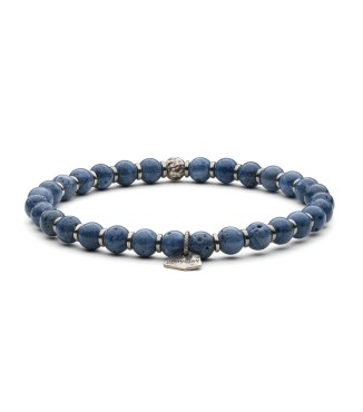 bracciale da uomo in corallo blu