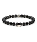 TORMALINA NERA - Bracelet for man, natural stone 100% Made in Italy