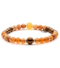 BANG! - Men's and women's bracelet POP Design in silver sterling and natural colored stones