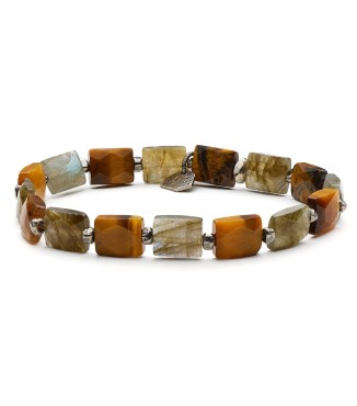 MENDOZA - Bracelet for man, natural stone 100% Made in Italy