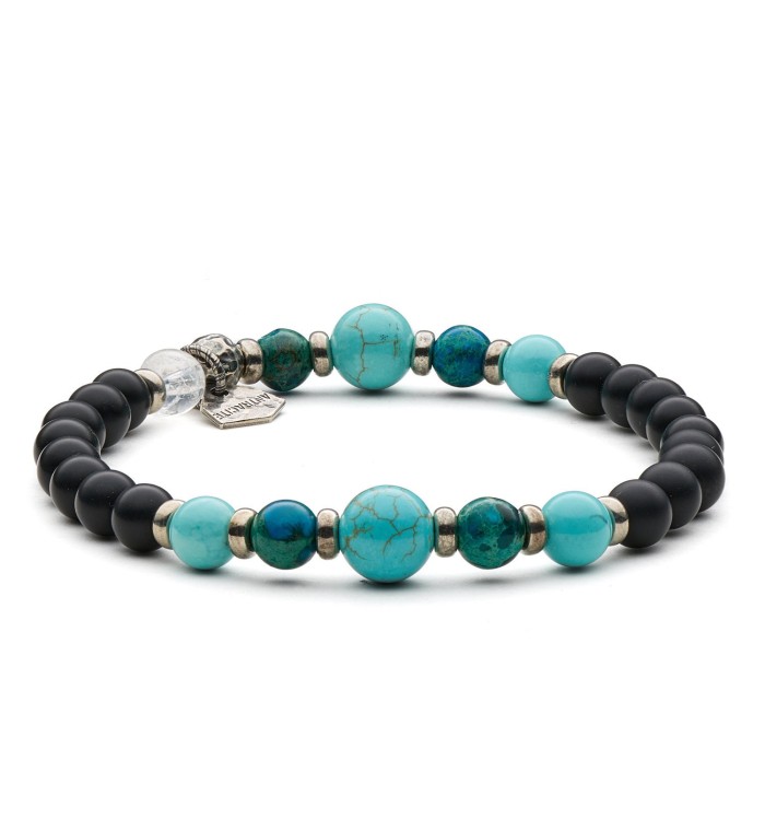 5° Chakra VISHUDDA - Bracelet's men handmade in Italy