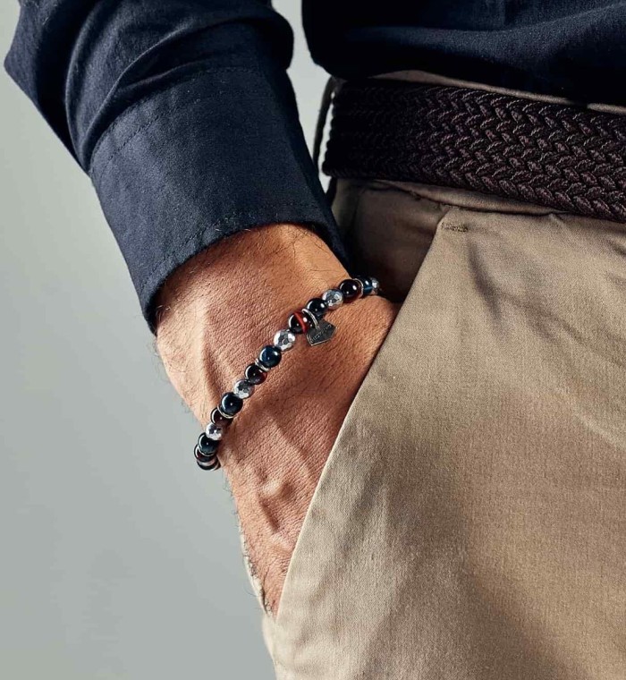 Bracelet's men BELLINI - Antracite Handmade in Italy