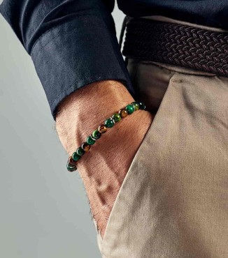 bracciale pietre verdi 2