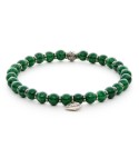 bracciale pietra giada verde e argento