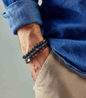 FREEDOM - Silver sterling bracelet and natural stones