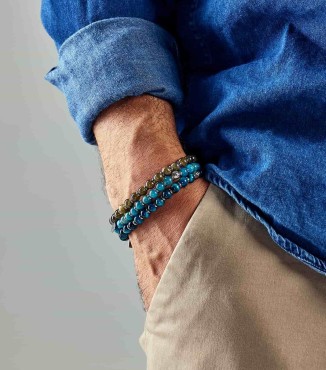 bracciale uomo labradorite naturale 2