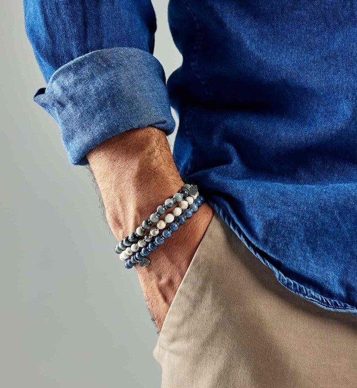 ARDESIA - Silver sterling bracelet and natural stones